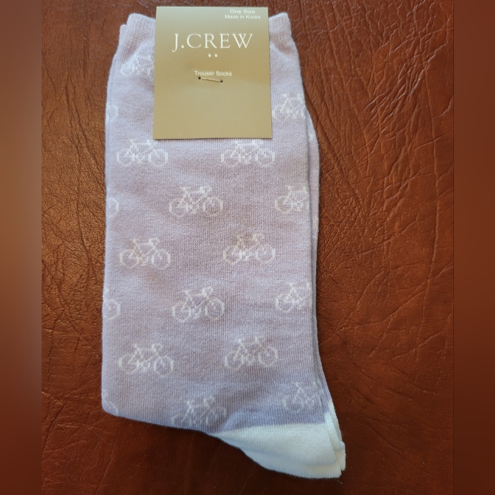 J.Crew Bicycle Printed Socks, New With Tags!